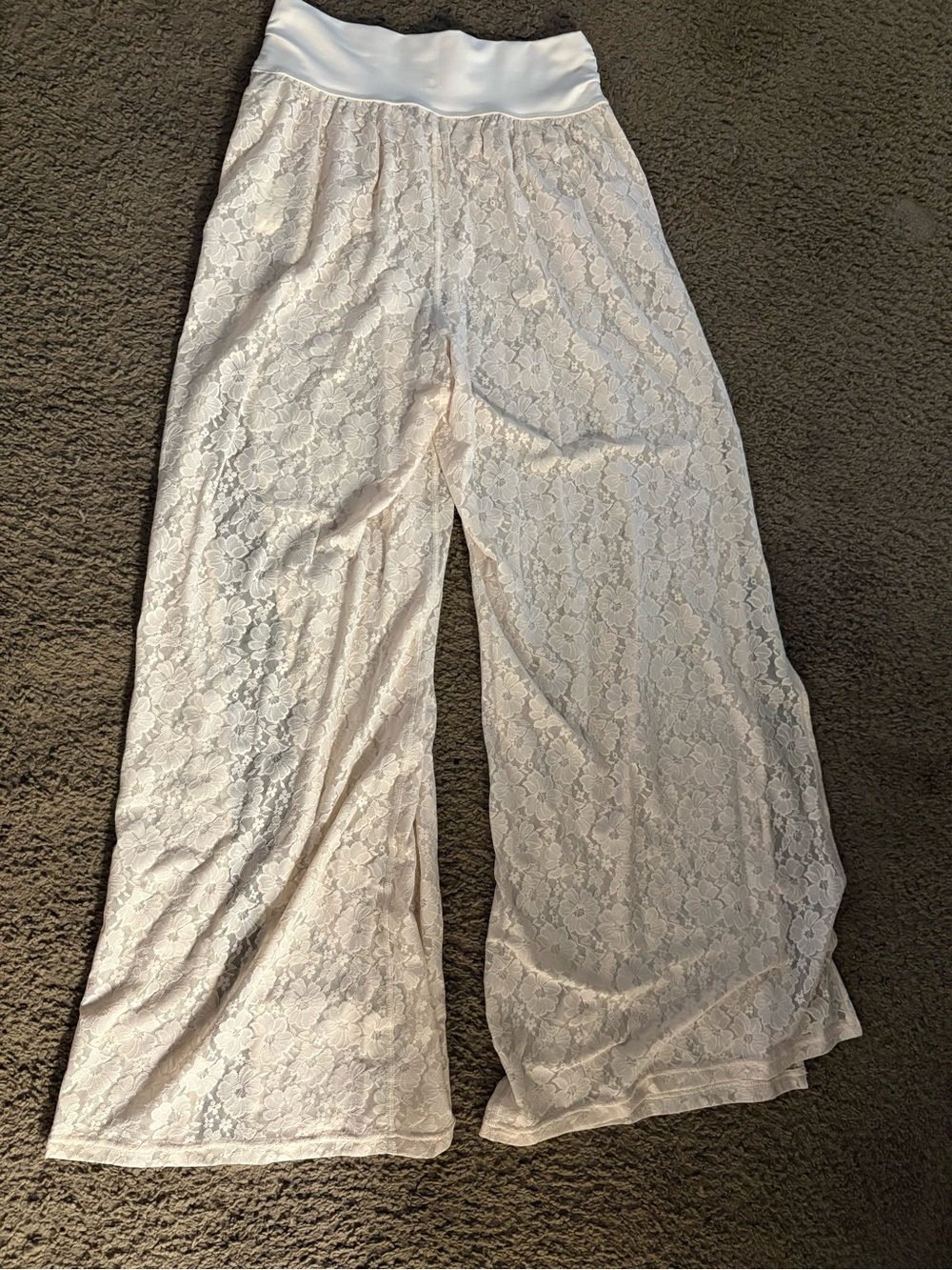 NWT OFFLINE by Aerie Sheer Lace Split-Leg Cover-Up Pants Medium
